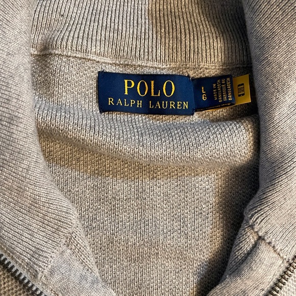 NWOT Polo Ralph Lauren Pima Waffle Half Zip Sweater - Picture 3 of 3